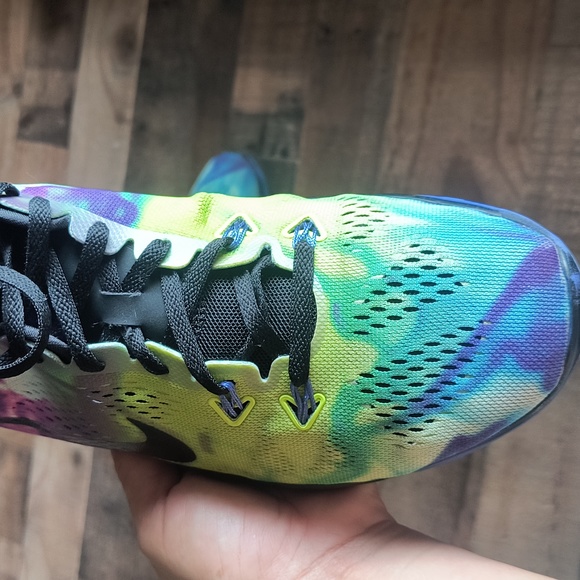 Nike Free 5.0 TR Tie Dye Purple Neon Yellow Sz 9 Women - Picture 6 of 17